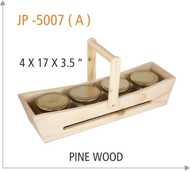 Wooden Pine Wood Basket, For Event, Marriage gift & etc., Size: 4 X 17 X 3.5 Inch