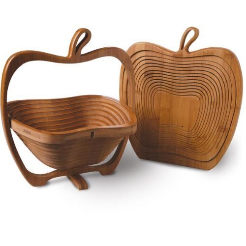Wooden Brown Apple Fruit Basket, Size: 30 Cm X 27 Cm X 22.5 Cm