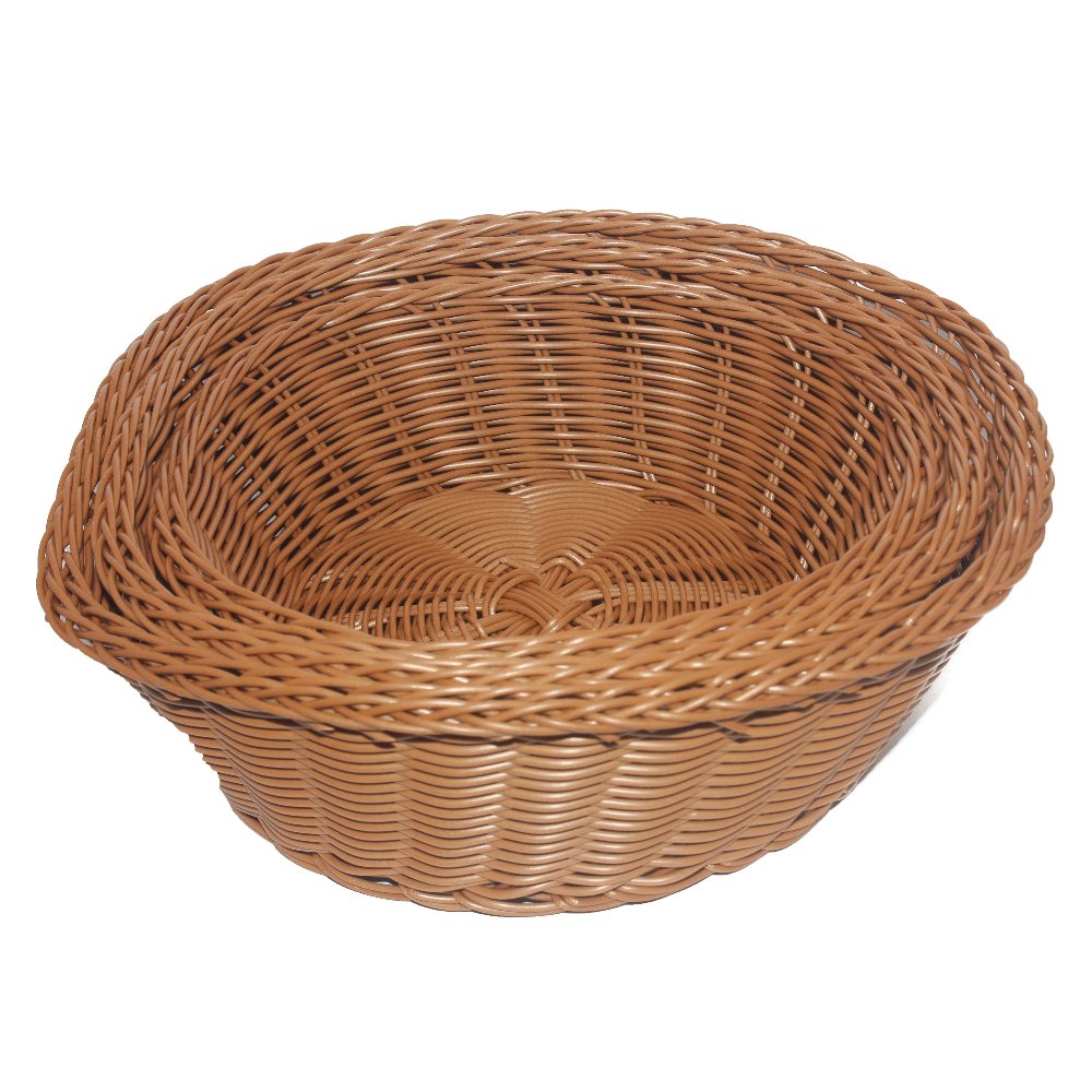 Plastic Square Set of 3 Basket In Three, Polished
