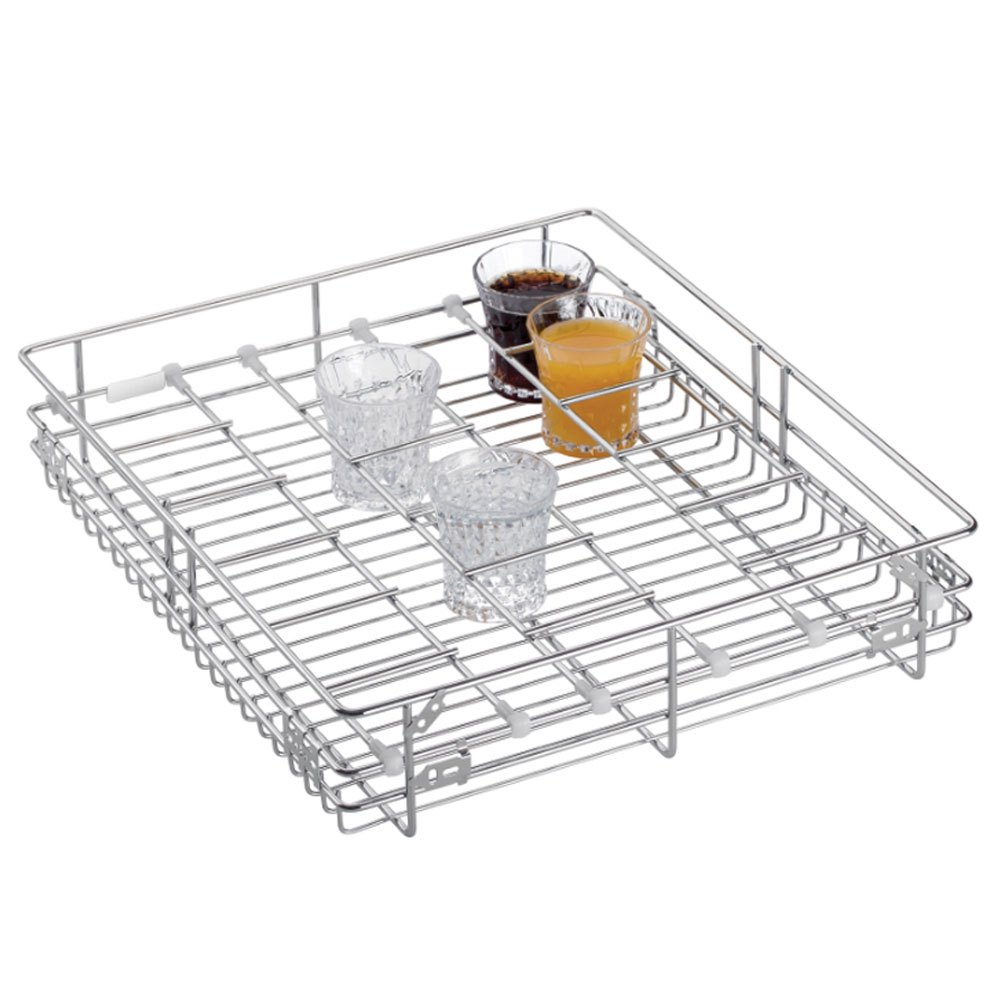 Stainless Steel Silver 6 mm Wire Glass Basket, For Hotel/Restaurant, Square