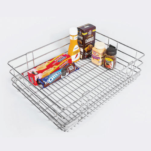 Silver Stainless Steel Plain Basket, For Hotel/Restaurant, Circular