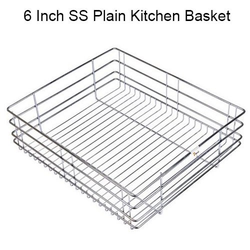 Rectangular Stainless Steel Kitchen Trolley