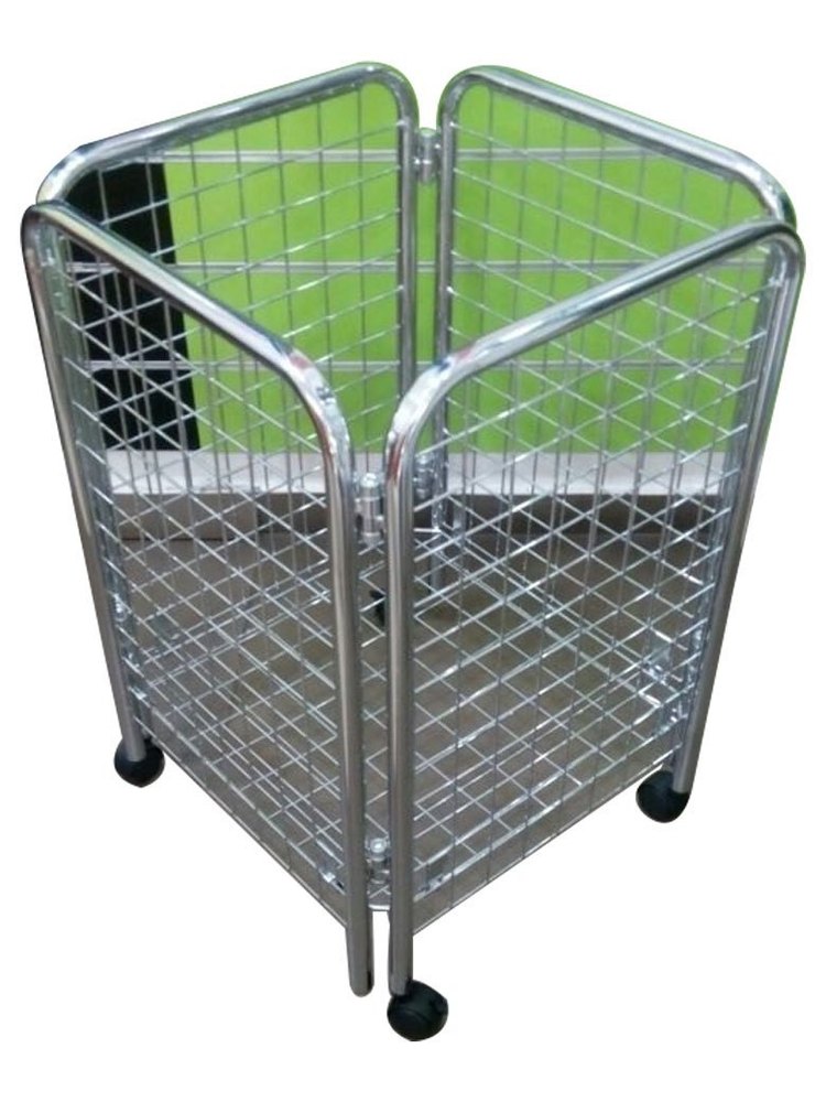 3x3feet Rectangle Mild Steel Chrome Plated Basket