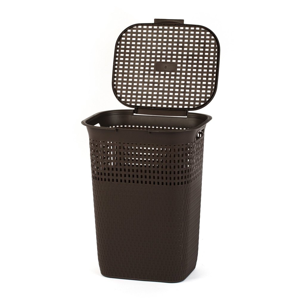 Brown Plastic Laundry Baskets, For Household