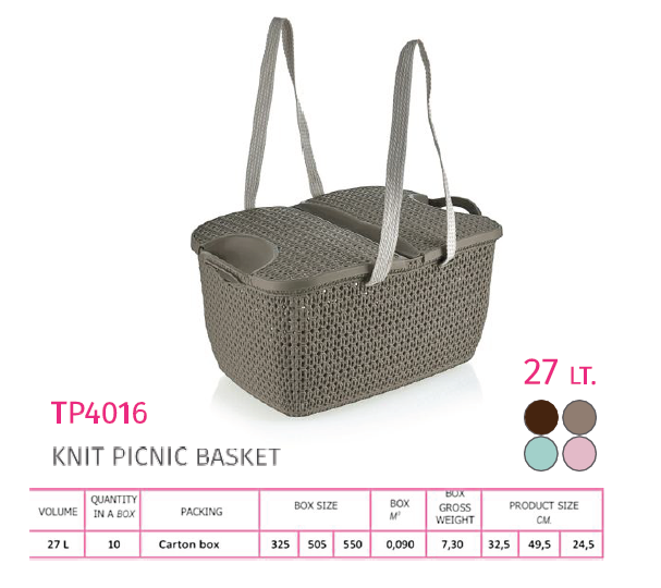 Knit Picnic Basket