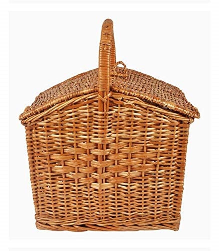 Natural Cane Picnic Basket, Size: 30cm