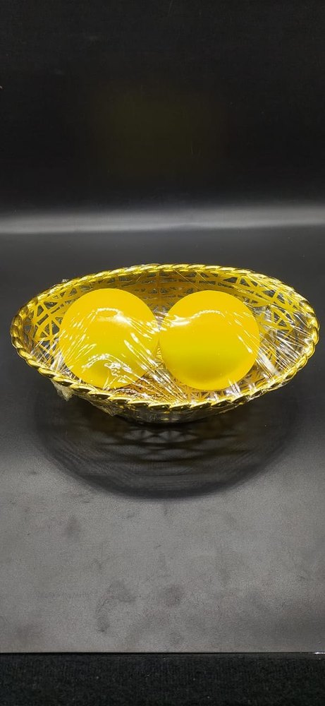 Golden Plastic Diwali Gift Decorative Bowl