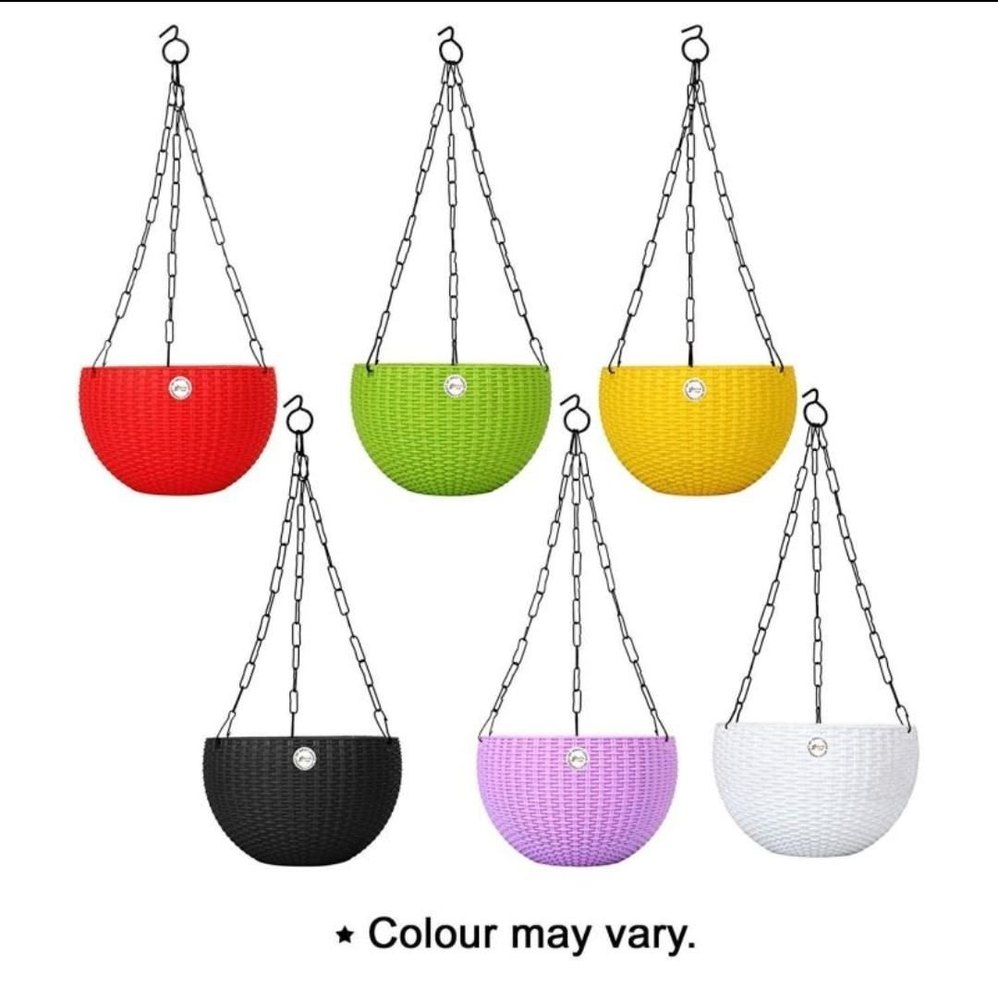 PInk Euro Hanging Basket 7 Inches, For Decoration