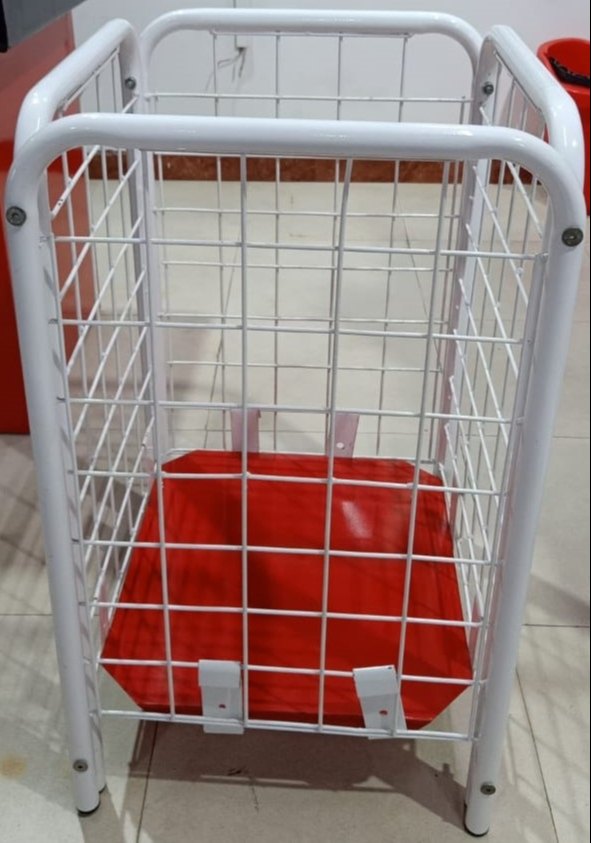 Powder Coated Color Finish Open Top Dump Bin, Height Feet: 2.5ft, Size: 18 X 18 X 30