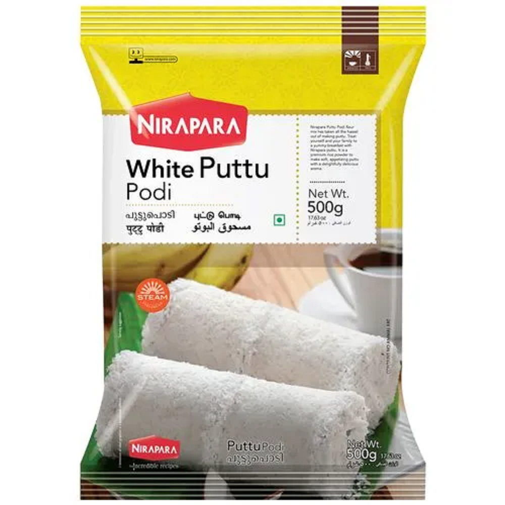 South Indian Dish Rice Nirapara White Puttu Podi 500gm, Packaging Type: Packet, Energy: 120Kca