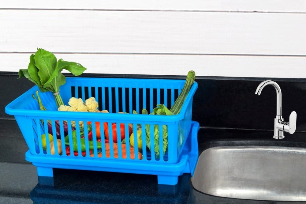 Pastic Rectangular Dish Drainer Basket, Good