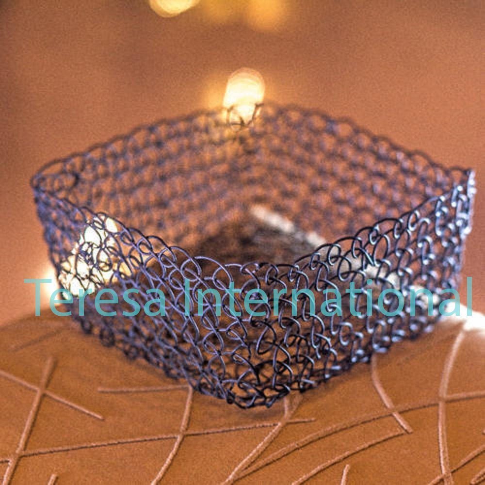 Square Blue Woven Napkin Basket, For Household