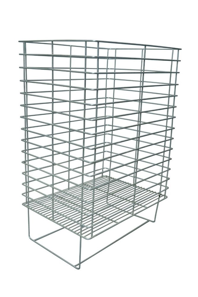 Silver Stainless Steel Wire Bin, For Household, Size: 18 X 18 X 24 Inch