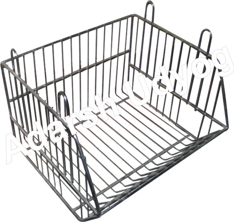 Stainless Steel Silver Wire Mesh Bin