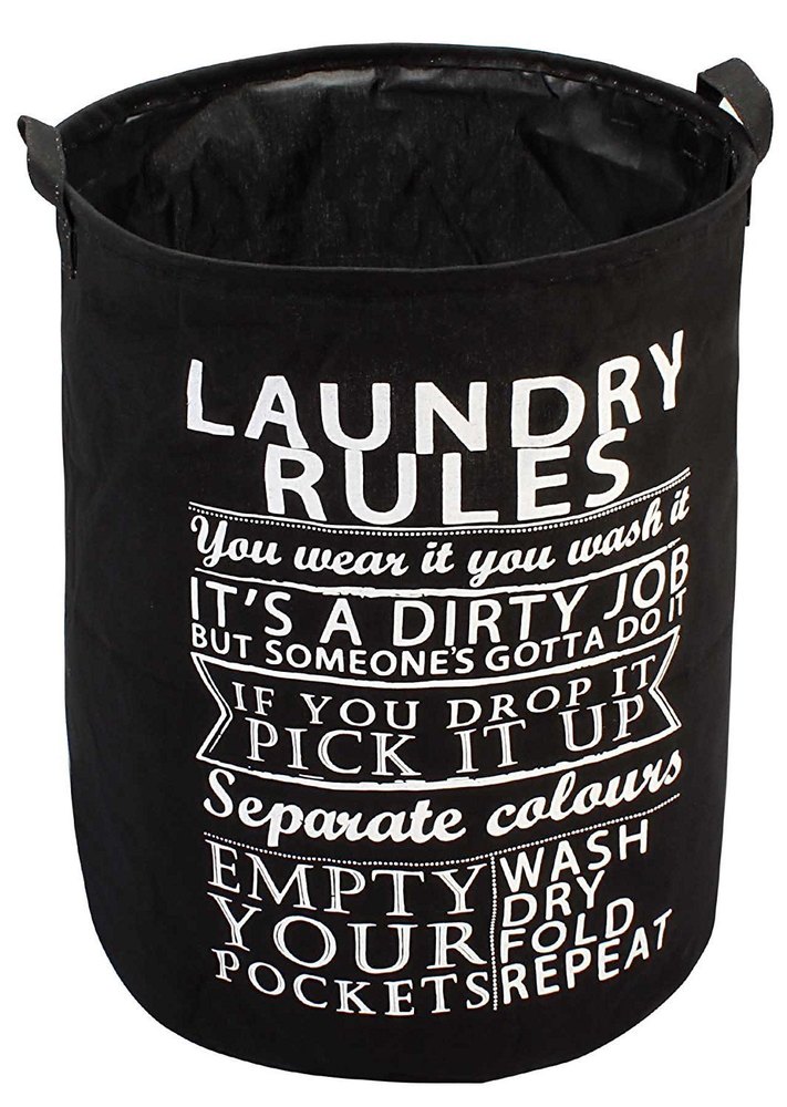 Brown , Maroon & White Foldable Cloth Laundry Bag Hamper, Large 63-Ltr