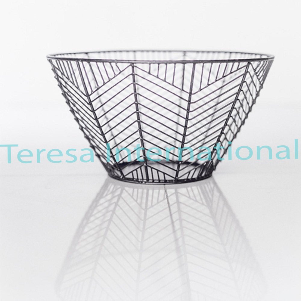 Round Iron Wire Storage Basket, For Home