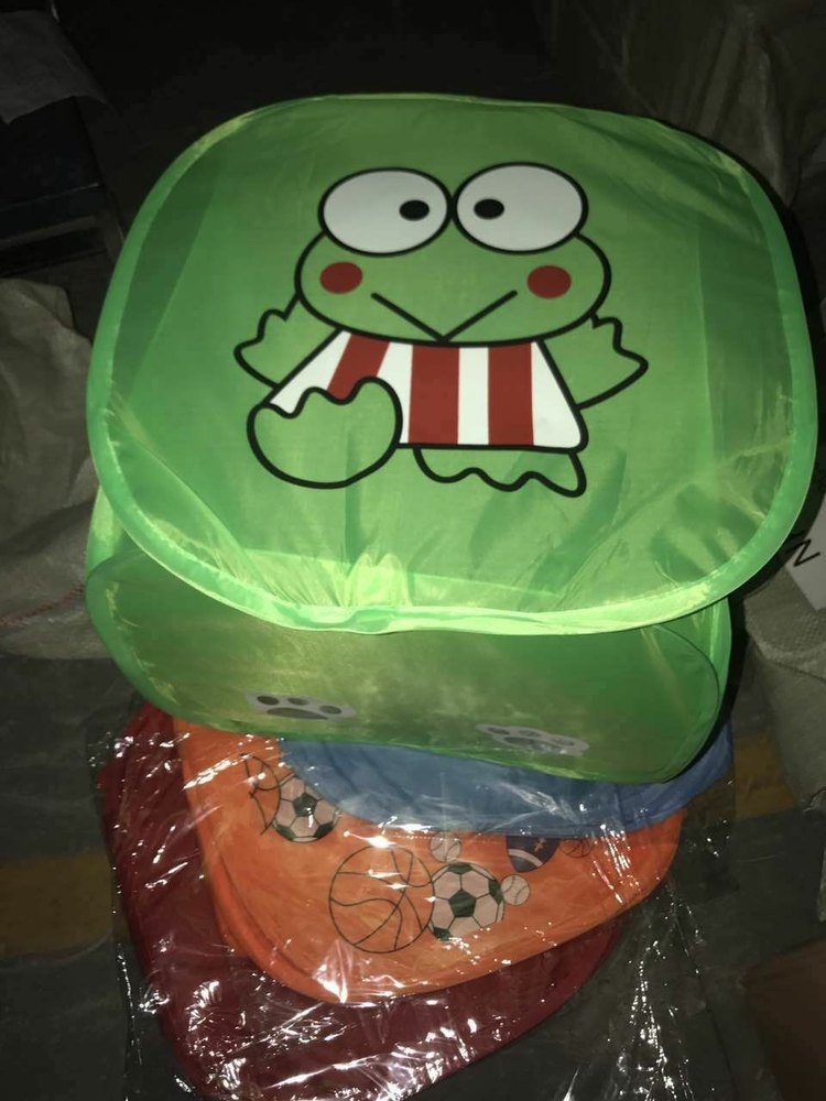 Nylon Green Laundry Basket, For Home