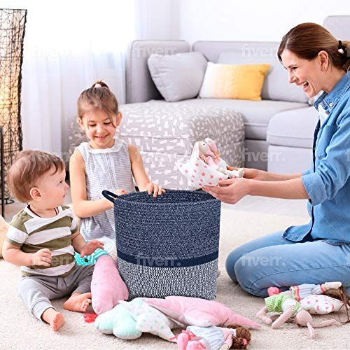 Cotton Little Baby Toy Basket, Size/Dimension: 30*30*30 Cm