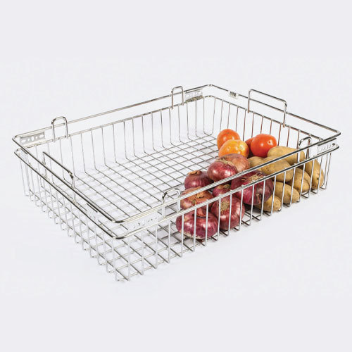 Stainless Steel Silver Vegetable Basket