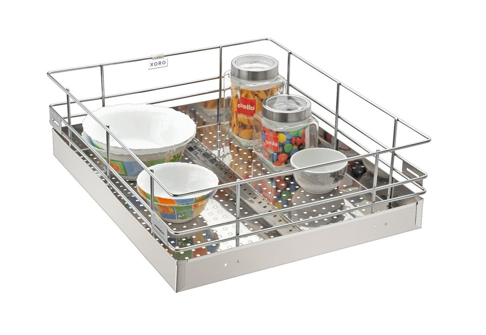 Rectangle SS Kitchen Partition Basket