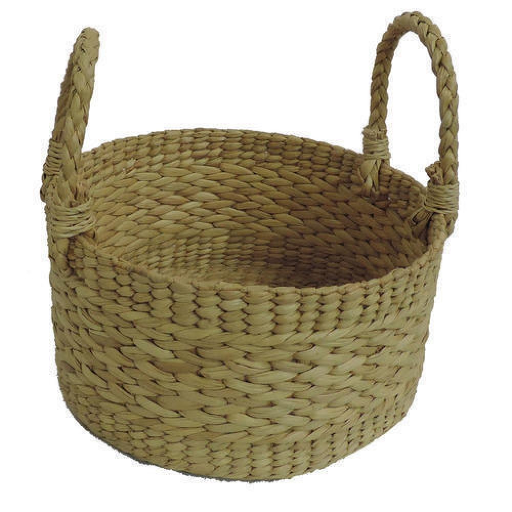Kauna Grass, Straw Seagrass Handmade Round Fruit Basket, Circular