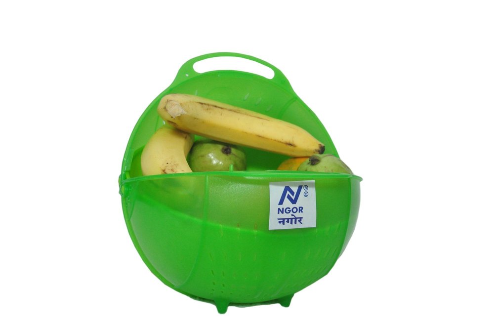 Red Plastic Fruit Basket, For Home