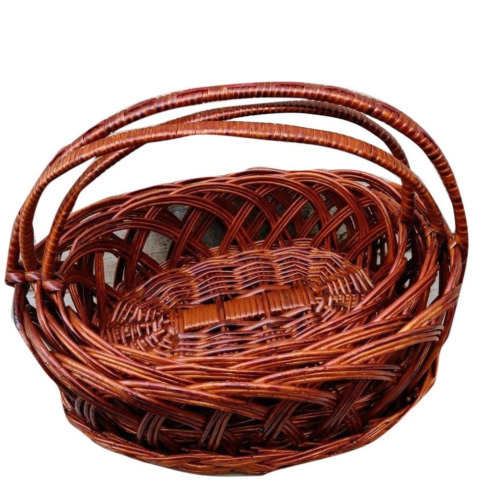 Brown Cane Fruit Basket, For Home