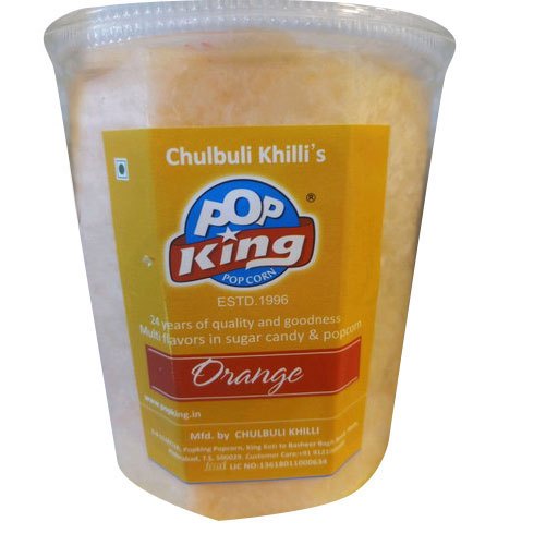 Pop King Cotton candy Orange Cotton Sugar Candy, Pack Size: 1 Litre, Packaging Type: Plastic Jar