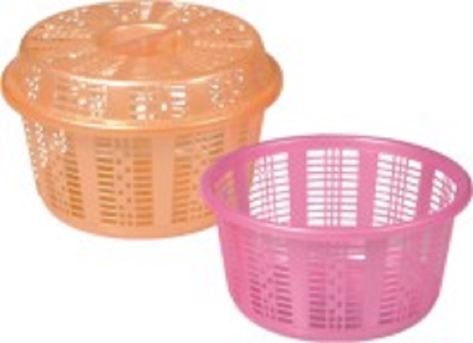Dynasty Plastic Fruit Baskets, Size: 252 X 252 X 162 Mm