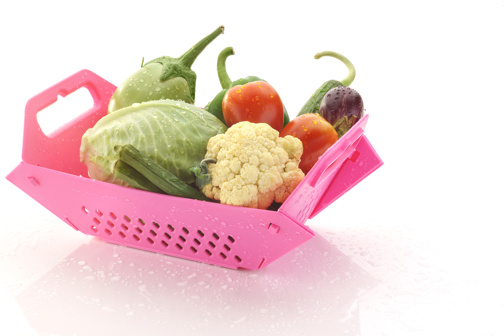 Plastic Vegetable Basket Cum Chopping Board, For Kitchen