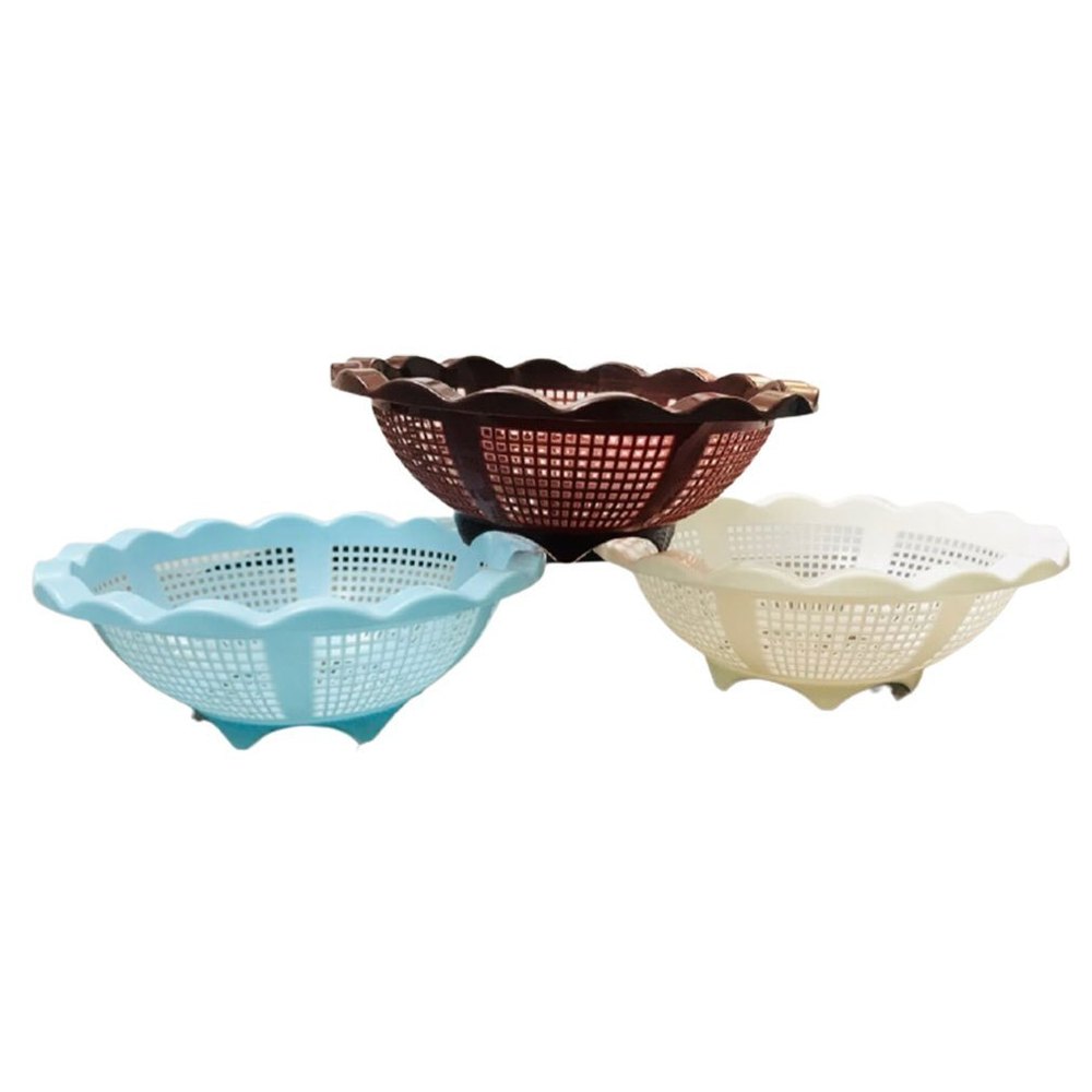PP Polypropylene Fruit Basket, Circular, Size: 9 X 7 Inch (Dia X Depth)