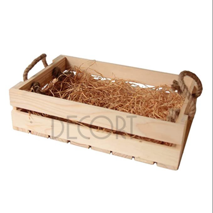 Wooden Festival Pine Wood Trays And Basket, Crate