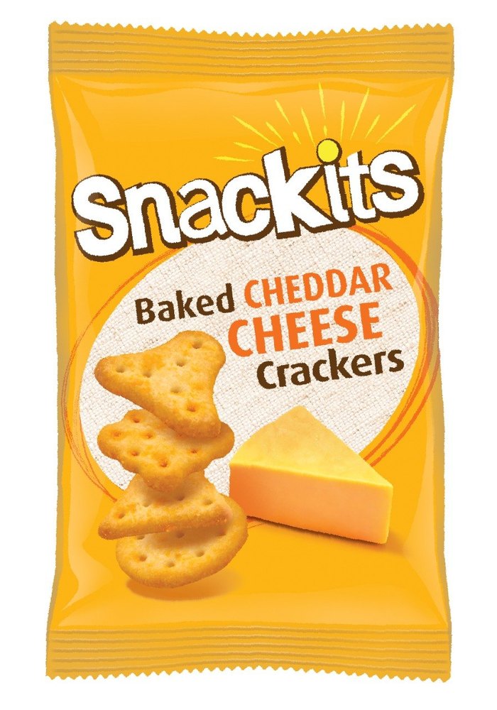 Snackits Baked Cheddar Cheese Crackers