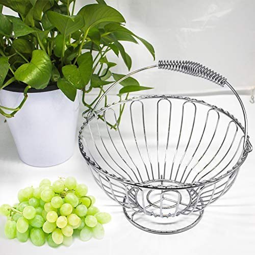 Stainless Steel Fruit Basket Round, For Home, Circular