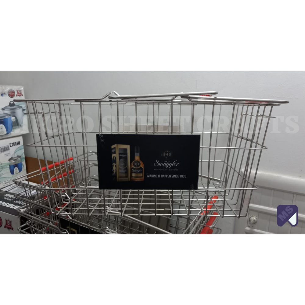 Rectangular SS Wire Fruit Basket, For Grocery Store