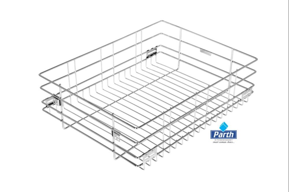 Silver Color Plain Stainless Steel Baskets, For Kitchen, Size/Dimension: 22x16x6 Inch