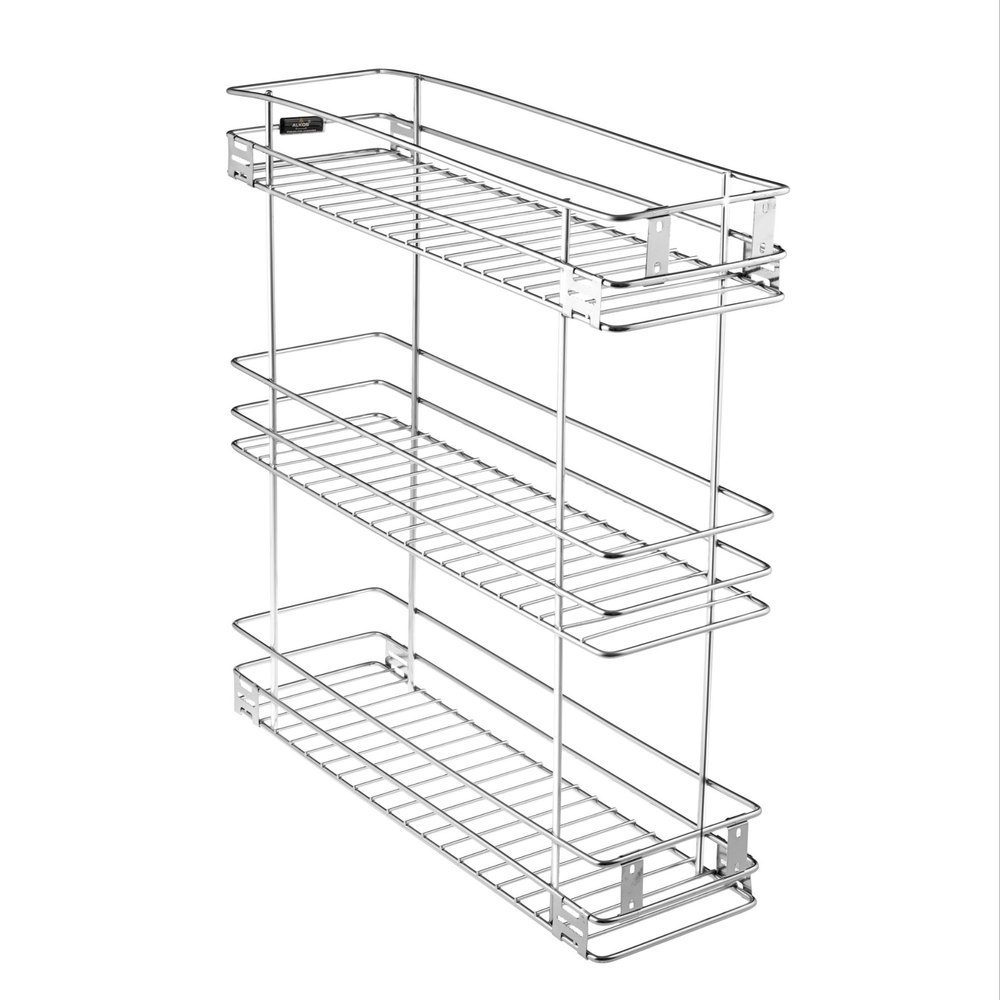 Steel Finish Stainless Steel Ss Masala Pull Out, For Kitchen