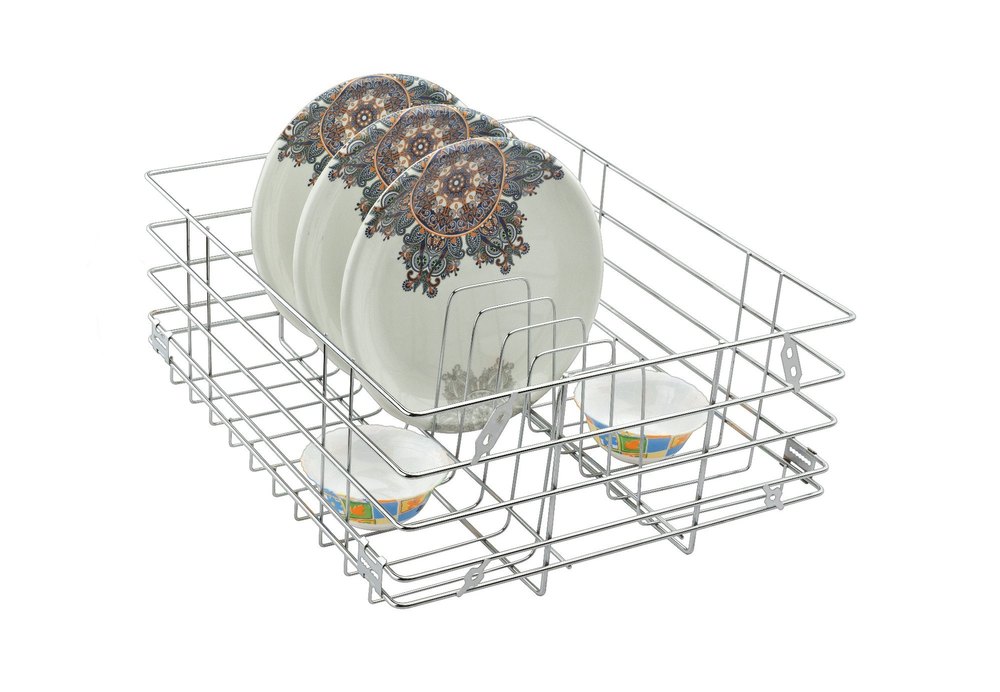 SS WIRE KITCHEN BASKET THALI 19X20X8, For Home, Rectangular