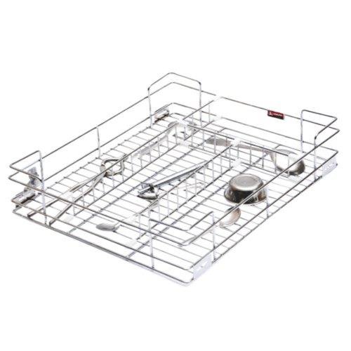 Ss Kitchen Wire Basket, Rectangular