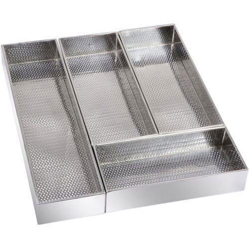 Stainless Steel SS 304 Cutlery Basket, Square