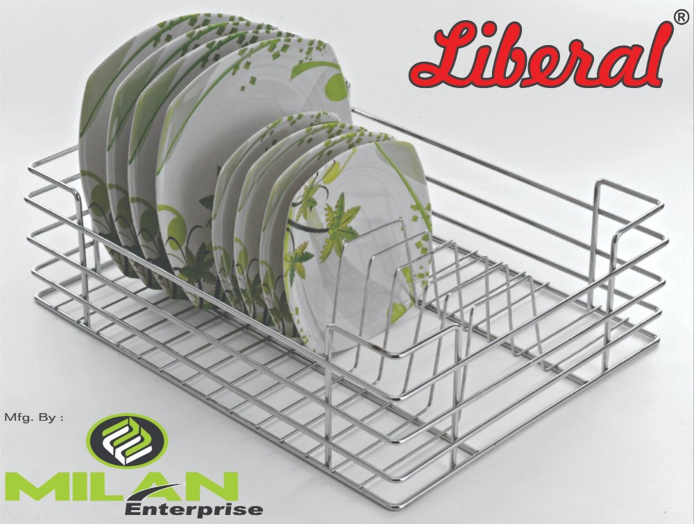 Thali & Plate Basket, For Kitchen, Material Grade: 202 / 304