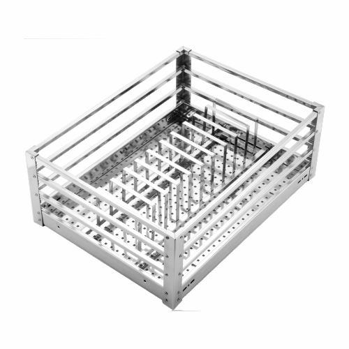 Plate And Thali Basket Perforated Base Basket, For Home, Material Grade: SS202