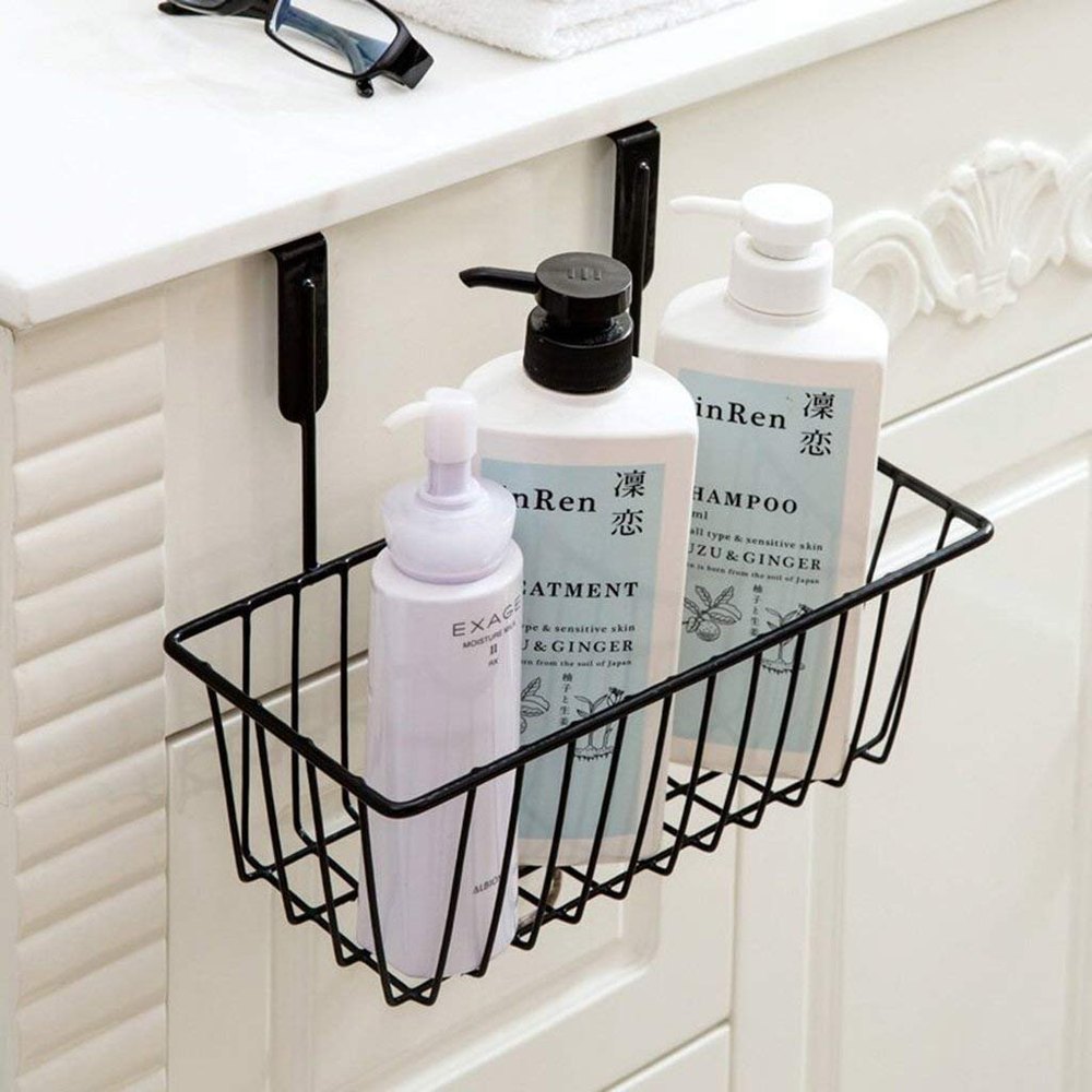 Black Stainless Steel Metal Wire Basket, For Household, Size/Dimension: 28x9.5x12 Cm