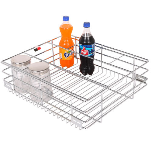 Silver SS Bottle Basket, for Hotel/Restaurant, Packaging Type: Box