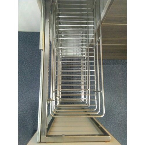 Stainless Steel Bottle Pull Out Basket