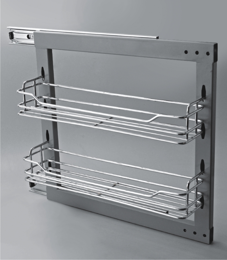 Nickel Chrome Side Mounting Pull Out