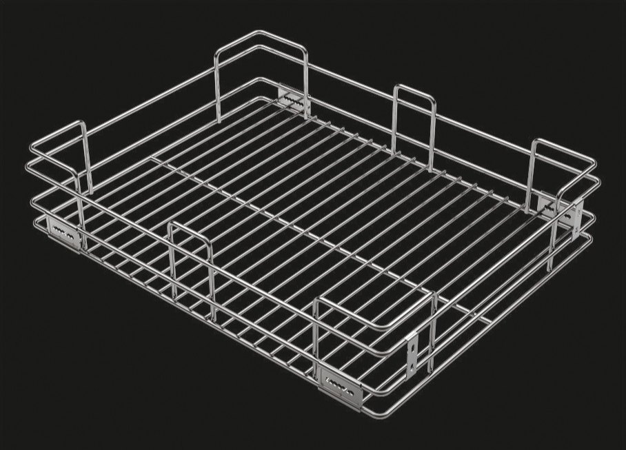 Stainless Steel SS Plain Kitchen Basket, Rectangular, Size/Dimension: 17x20x4 Inch