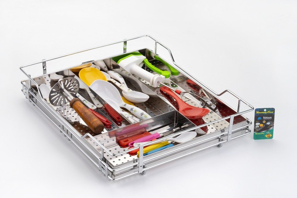 Stainless Steel Cutlery Basket, For Home