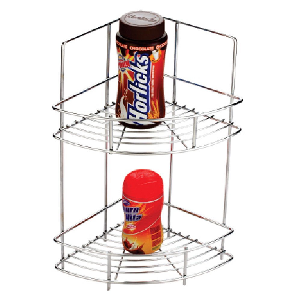 Stainless Steel Double Corner Kitchen Basket