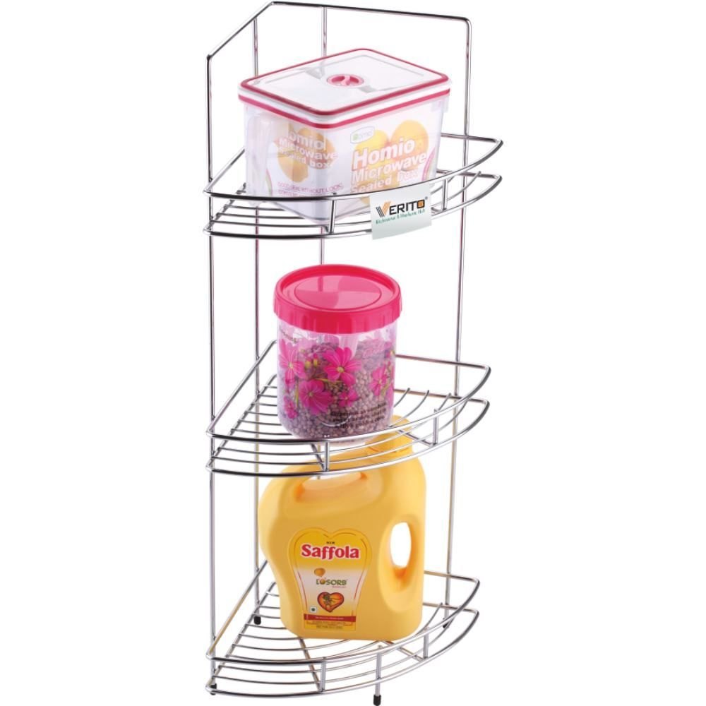 Verito India Stainless Steel Triple Corner - Kitchen Accessories